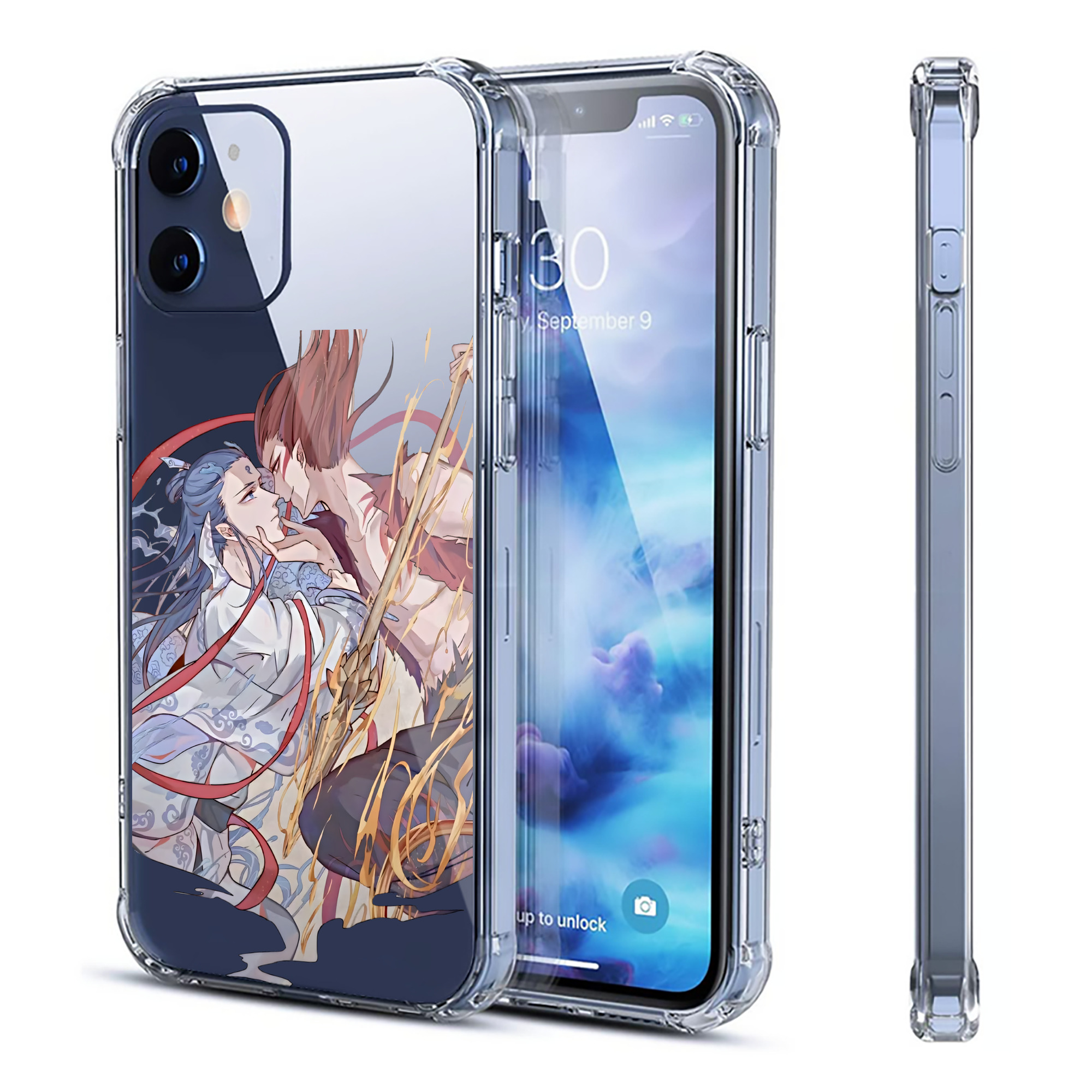 （画像用） Ne Zha 2 ナタ 魔童の大暴れ 【iPhone 12シリーズ対応】透明スマホケース（クリアソフトケース）